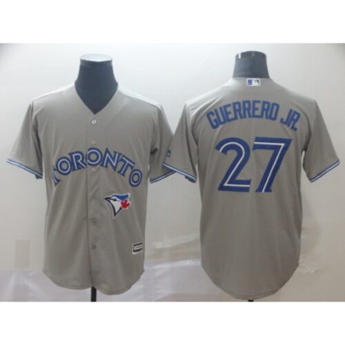 686394e4f3a76_1 Men's Toronto Blue Jays #27 Vladimir Guerrero Jr. Grey Cool Base Stitched MLB Jersey