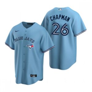 68639580e65b7_1 Men's Toronto Blue Jays #26 Matt Chapman Light Blue Cool Base Stitched Jersey