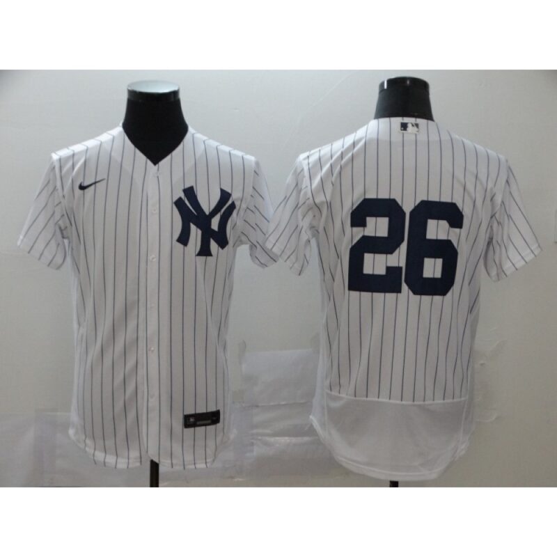 686395b28fe73_1 Men's New York Yankees #26 DJ LeMahieu White Flex Base Stitched MLB Jersey