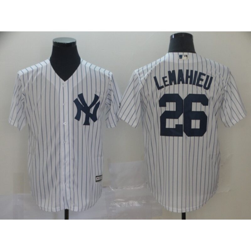 686395b9536ce_1 Men's New York Yankees #26 DJ LeMahieu White Cool Base Player Stitched MLB Jersey