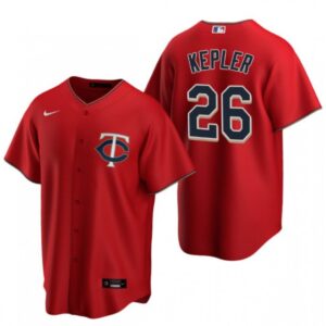 686395d8349de_1 Men's Minnesota Twins #26 Max Kepler Red Cool Base Stitched Jersey
