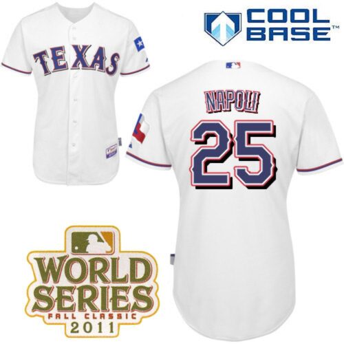 68639694bbc3e_1 Rangers #25 Mike Napoli White Cool Base 2011 World Series Patch Stitched MLB Jersey