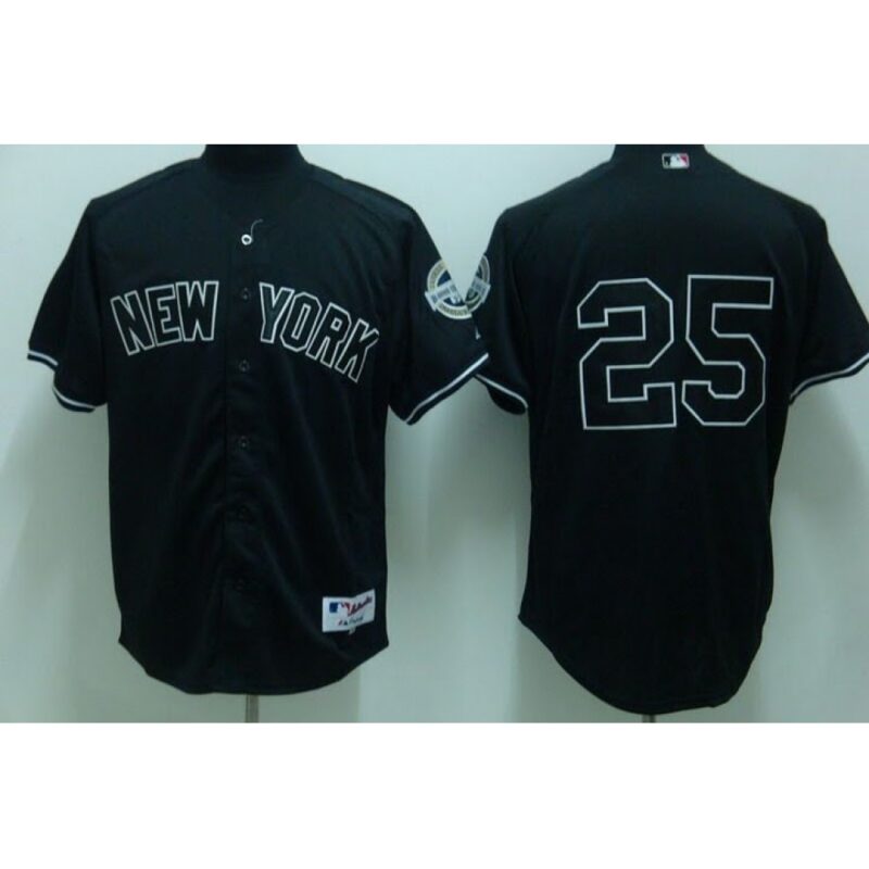 686396cf987d0_1 Yankees #25 Mark Teixeira Stitched Black Youth MLB Jersey