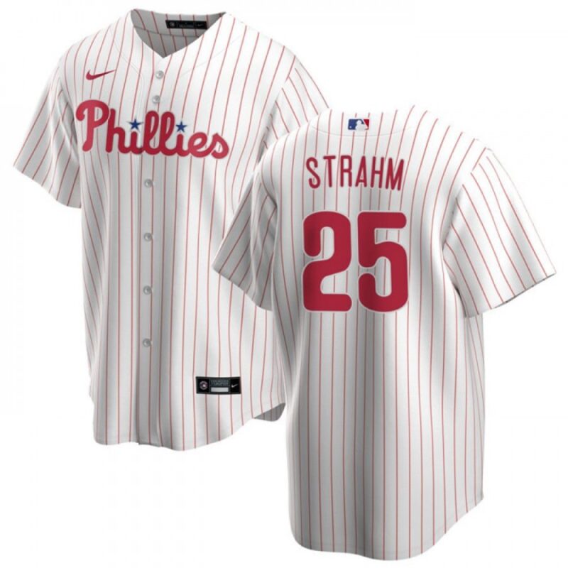 686396eff2570_1 Men's Philadelphia Phillies #25 Matt Strahm White Cool Base Stitched Baseball Jersey