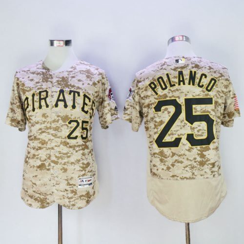 6863972357a50_1 Pirates #25 Gregory Polanco Camo Flexbase Authentic Collection Stitched MLB Jersey