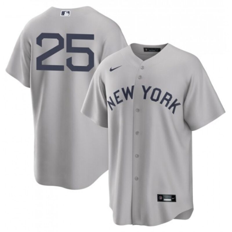 6863974ea1e1c_1 Men's New York Yankees #25 Gleyber Torres 2021 Grey Field of Dreams Cool Base Stitched Baseball Jersey