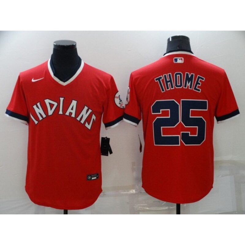6863978a3f11c_1 Men's Cleveland indians #25 Jim Thome Red Stitched Baseball Jersey