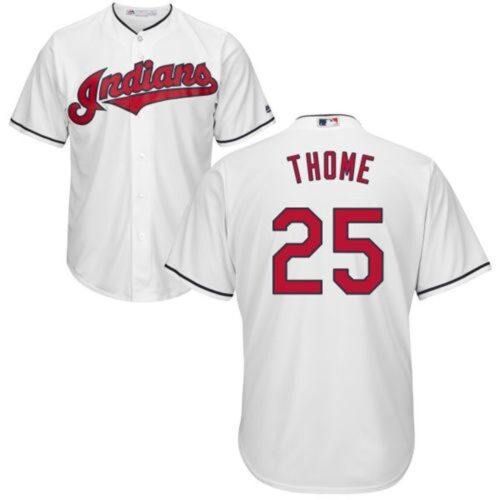 686397b2acfa4_1 indians #25 Jim Thome White New Cool Base Stitched MLB Jersey