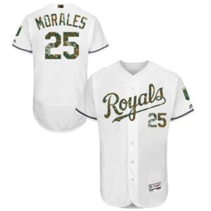 6863980d0231c_1 Royals #25 Kendrys Morales White Flexbase Authentic Collection 2016 Memorial Day Stitched MLB Jersey