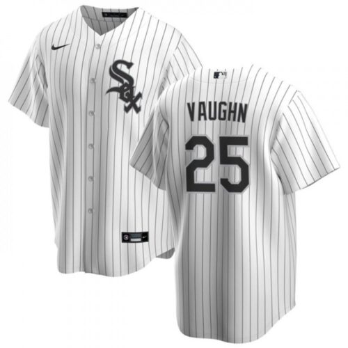 6863981a8e4c7_1 Men's Chicago White Sox #25 Andrew Vaughn White Cool Base Stitched Jersey