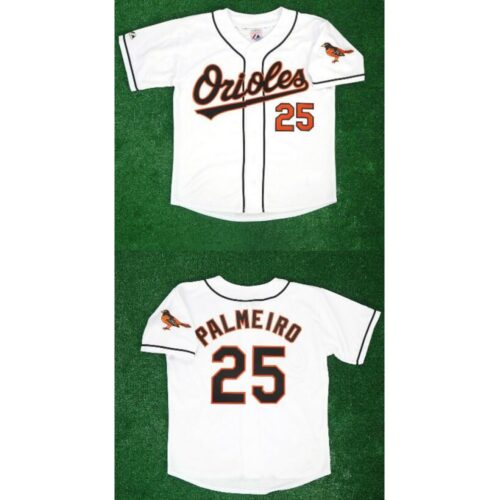 68639828b581f_1 Men's Baltimore Orioles #25 Rafael Palmeiro 1995 White Home Cool Base Stitched Jersey