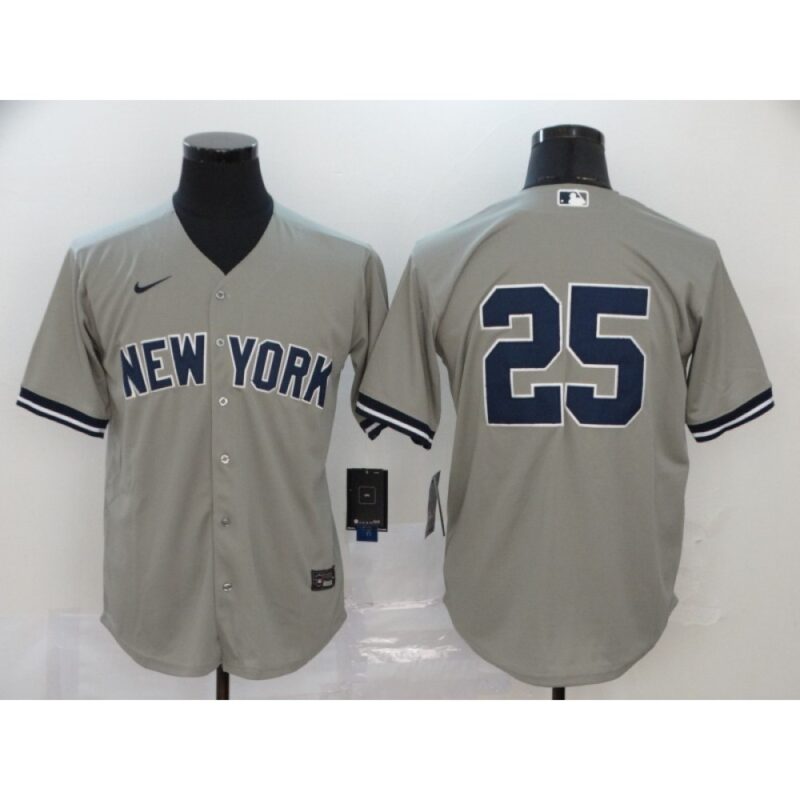 6863983323a65_1 Men's New York Yankees #25 Gleyber Torres Grey Cool Base Stitched MLB Jersey