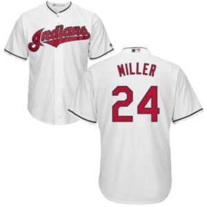 6863988fe37fd_1 indians #24 Andrew Miller White Home Stitched Youth MLB Jersey