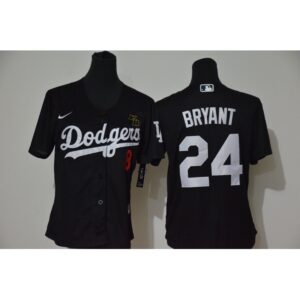 686398f13ee88_1 Youth Los Angeles Dodgers Front #8 Back #24 Kobe Bryant Black With KB Patch Cool Base Stitched MLB Jersey