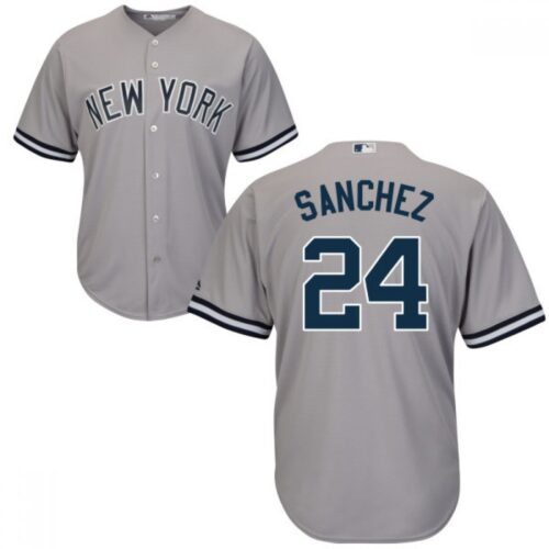 6863990be8f10_1 Yankees #24 Gary Sanchez Grey Road Stitched Youth MLB Jersey