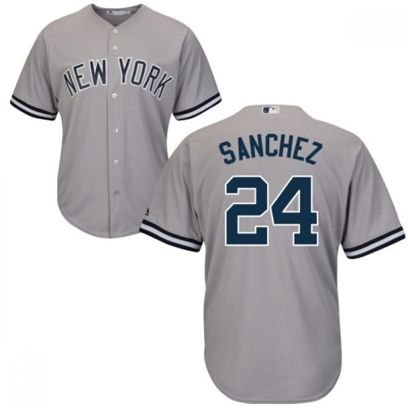 6863990be8f10_1 Yankees #24 Gary Sanchez Grey Road Stitched Youth MLB Jersey