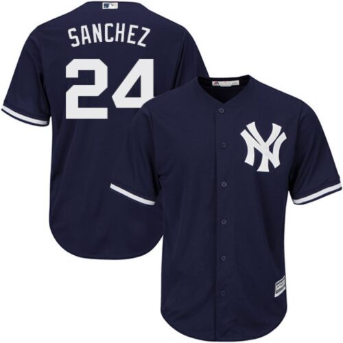 6863990ec3bb0_1 Yankees #24 Gary Sanchez Navy Blue Alternate Stitched Youth MLB Jersey