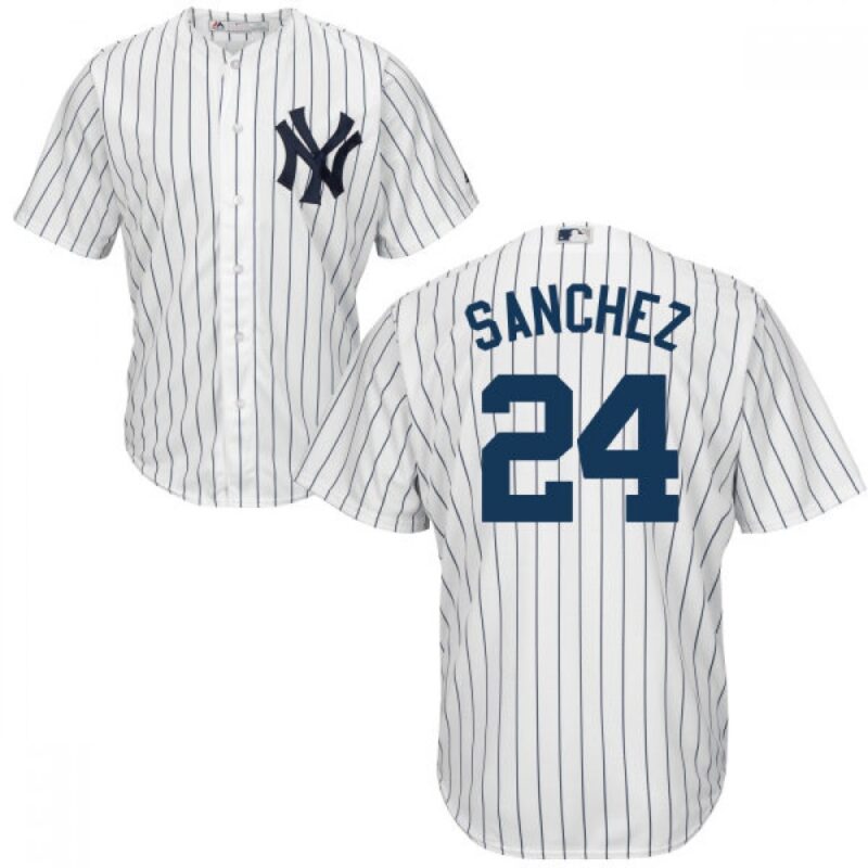 686399117f93f_1 Yankees #24 Gary Sanchez White Home Stitched Youth MLB Jersey
