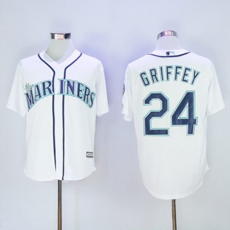 686399872d3df_1 Mariners #24 Ken Griffey White New Cool Base 2016 Hall Of Fame Patch Stitched MLB Jersey