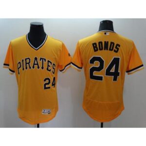 686399f32811d_1 Pirates #24 Barry Bonds Gold Flexbase Authentic Collection Cooperstown Stitched MLB Jersey