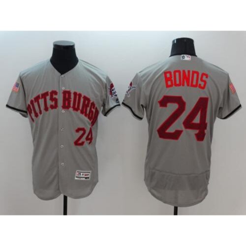 686399f9ca4b7_1 Pirates #24 Barry Bonds Grey Fashion Stars & Stripes Flexbase Authentic Stitched MLB Jersey