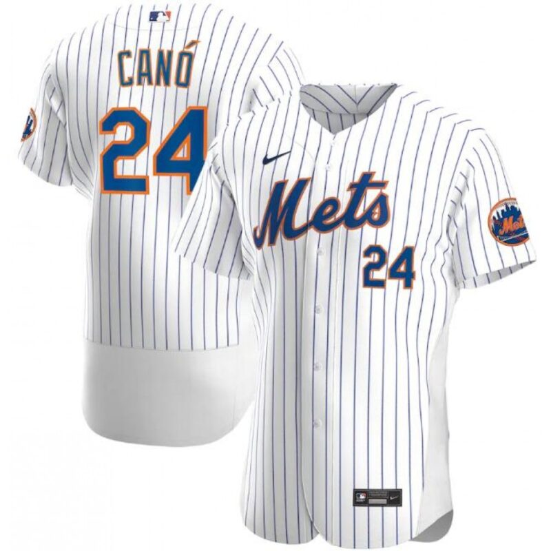 68639a57434a9_1 Men's New York Mets #24 Robinson Cano White Flex Base Stitched Jersey