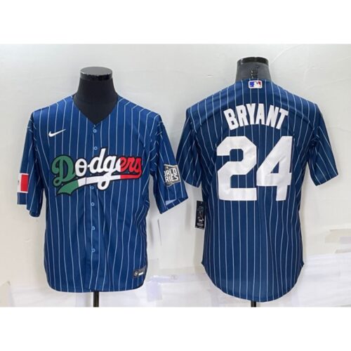 68639a9bb8185_1 Men's Los Angeles Dodgers #24 Kobe Bryant Navy Mexico World Series Cool Base Stitched Baseball Jersey