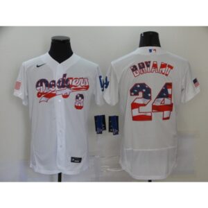 68639ada8be1b_1 Men's Los Angeles Dodgers #24 Kobe Bryant White 2020 Stars & Stripes Flex Base Stitched Jersey