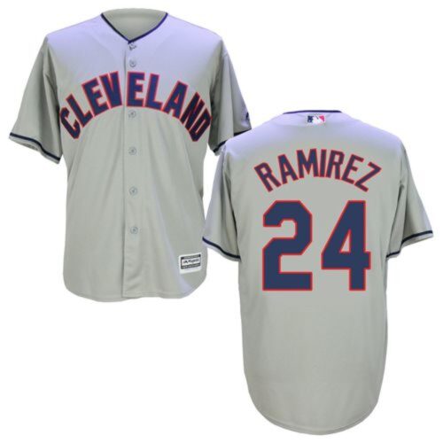 68639b2187101_1 indians #24 Manny Ramirez Grey New Cool Base Stitched MLB Jersey