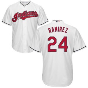68639b4cdcf8f_1 indians #24 Manny Ramirez White New Cool Base Stitched MLB Jersey