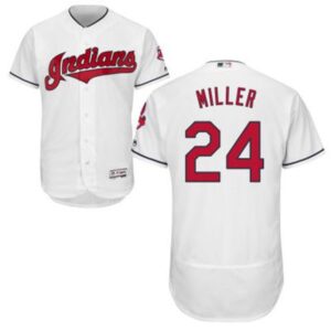 68639b53468cb_1 indians #24 Andrew Miller White Flexbase Authentic Collection Stitched MLB Jersey