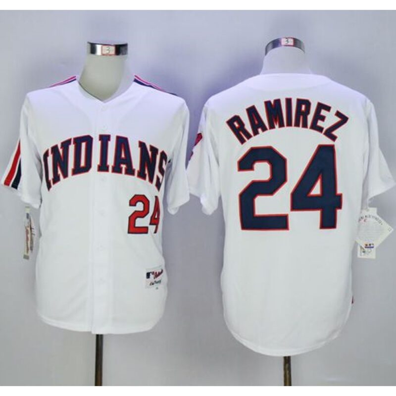 68639b5ce1f6b_1 indians #24 Manny Ramirez White 1978 Turn Back The Clock Stitched MLB Jersey