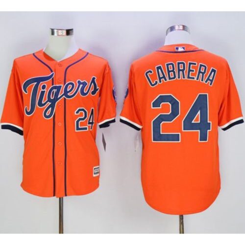 68639bc91de58_1 Tigers #24 Miguel Cabrera Orange New Cool Base Stitched MLB Jersey