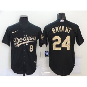 68639bf4db480_1 Men's Los Angeles Dodgers Front #8 Back #24 Kobe Bryant Black Stitched Base Stitched Jersey