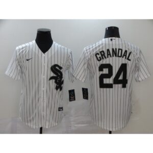 68639cc27482a_1 Men's Chicago White Sox #24 Yasmani Grandal White Cool Base Stitched MLB Jersey
