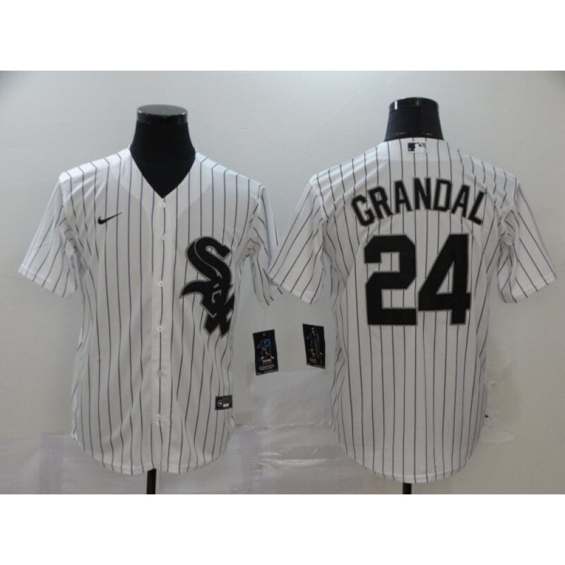 68639cc27482a_1 Men's Chicago White Sox #24 Yasmani Grandal White Cool Base Stitched MLB Jersey
