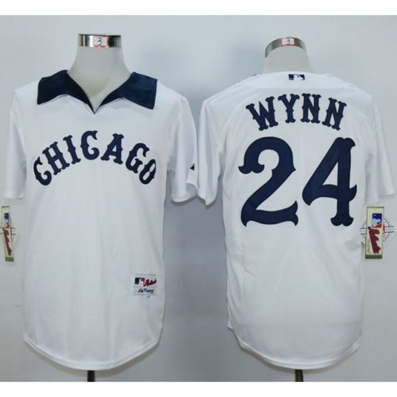 68639cc9609ba_1 White Sox #24 Early Wynn White 1976 Turn Back The Clock Stitched MLB Jersey