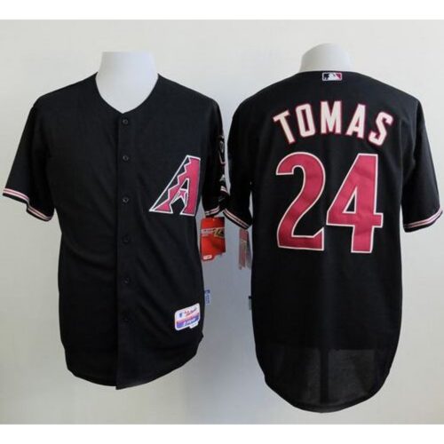 68639cd0a9d32_1 Diamondbacks #24 Yasmany Tomas Black Cool Base Stitched MLB Jersey