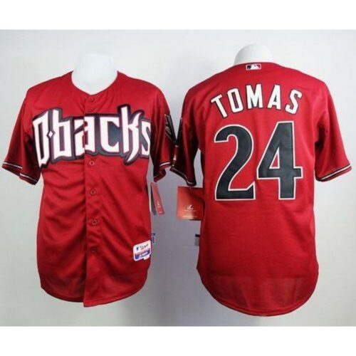 68639cdb4a938_1 Diamondbacks #24 Yasmany Tomas Red Cool Base Stitched MLB Jersey