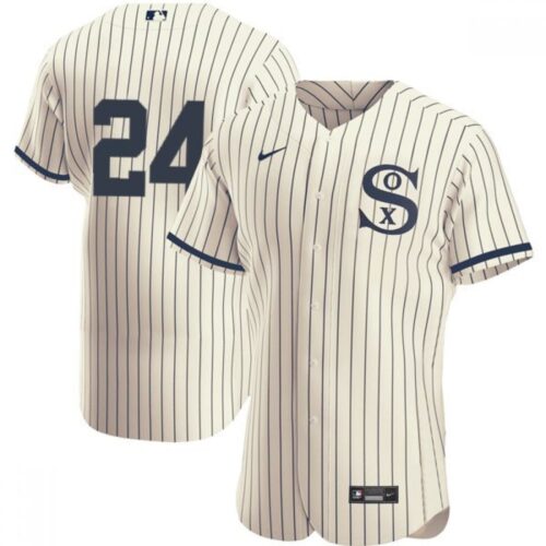 68639d620943d_1 Men's Chicago White Sox #24 Yasmani Grandal 2021 Cream/Navy Field of Dreams Flex Base Stitched Jersey