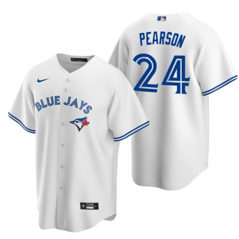 68639d8cd05c0_1 Men's Toronto Blue Jays #24 Nate Pearson White Cool Base Stitched Jersey