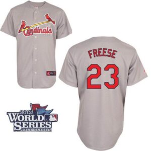 68639e34d56c0_1 Cardinals #23 David Freese Grey Cool Base 2013 World Series Patch Stitched MLB Jersey