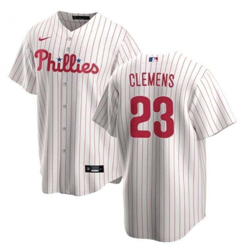68639e4693345_1 Men's Philadelphia Phillies #23 Kody Clemens White Cool Base Stitched Baseball Jersey