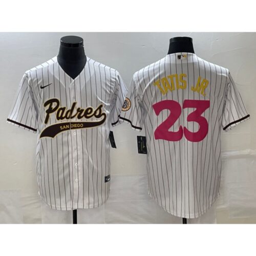 68639e977e684_1 Men's San Diego Padres #23 Fernando Tatis Jr. White Cool Base Stitched Baseball Jersey