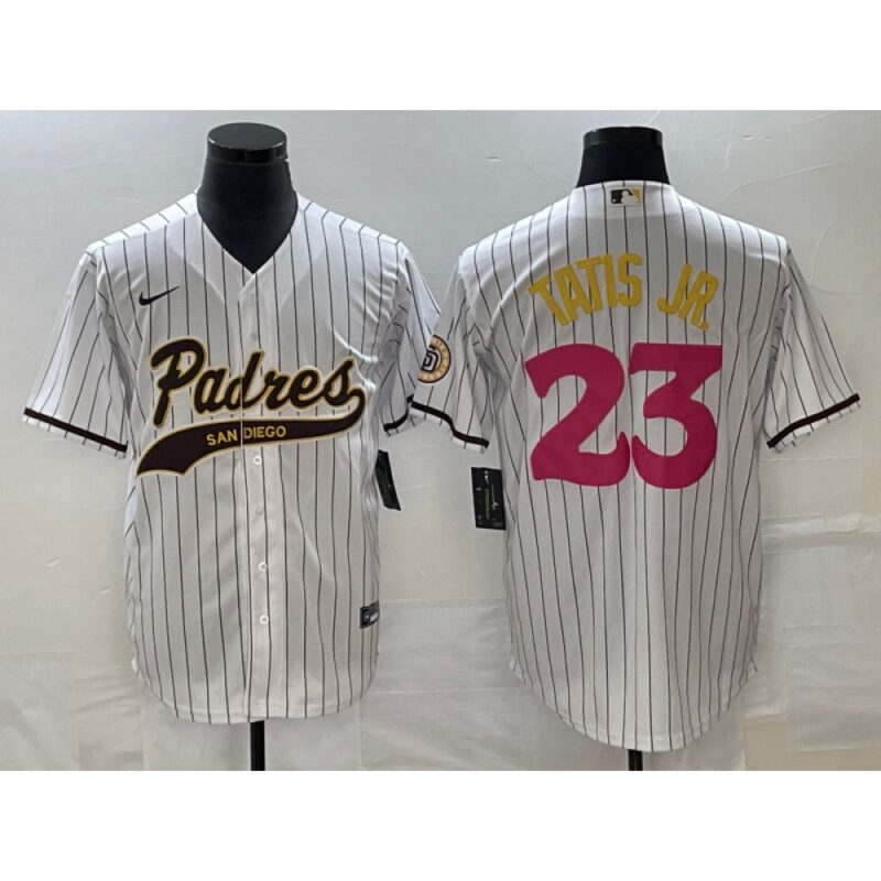 68639e977e684_1 Men's San Diego Padres #23 Fernando Tatis Jr. White Cool Base Stitched Baseball Jersey
