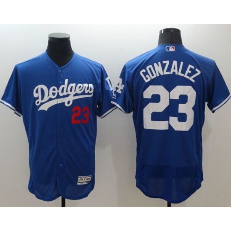 68639eb9f3ec5_1 Dodgers #23 Adrian Gonzalez Blue Flexbase Authentic Collection Stitched MLB Jersey