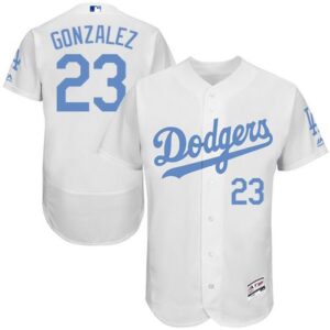 68639ee7e5d4e_1 Dodgers #23 Adrian Gonzalez White Flexbase Authentic Collection 2016 Father's Day Stitched MLB Jersey