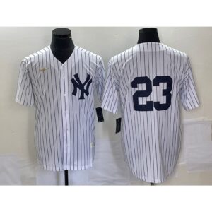 68639f0817da1_1 Men's New York Yankees #23 Don Mattingly White Cool Base Stitched Baseball Jersey