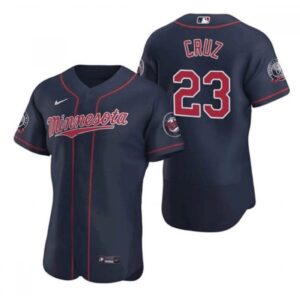 68639f2fa34ed_1 Men's Minnesota Twins #23 Nelson Cruz Navy Flex Base Stitched Jersey