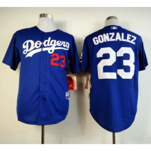 6863a04571aa2_1 Dodgers #23 Adrian Gonzalez Blue Cool Base Stitched MLB Jersey